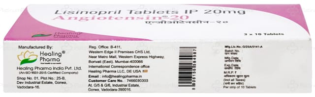 Angiotensin 20mg Tablet 10s