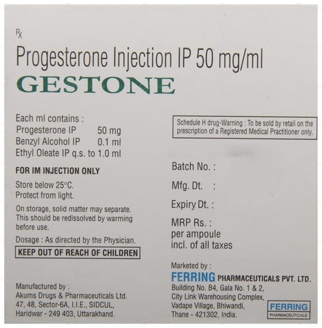Gestone 50mg Injection 1ml