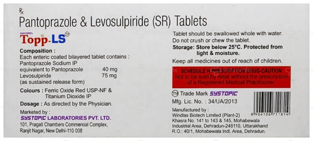 Topp LS 75/40mg Tablet SR 10s