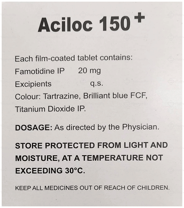 Aciloc 150 Plus 20mg Tablet 30s