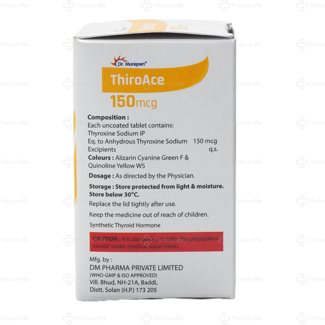 Thiroace 150mcg Tablet 100s
