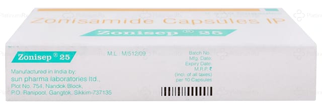 Zonisep 25mg Capsule 10s