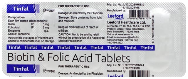 Tinfal 5/5mg Tablet 10s