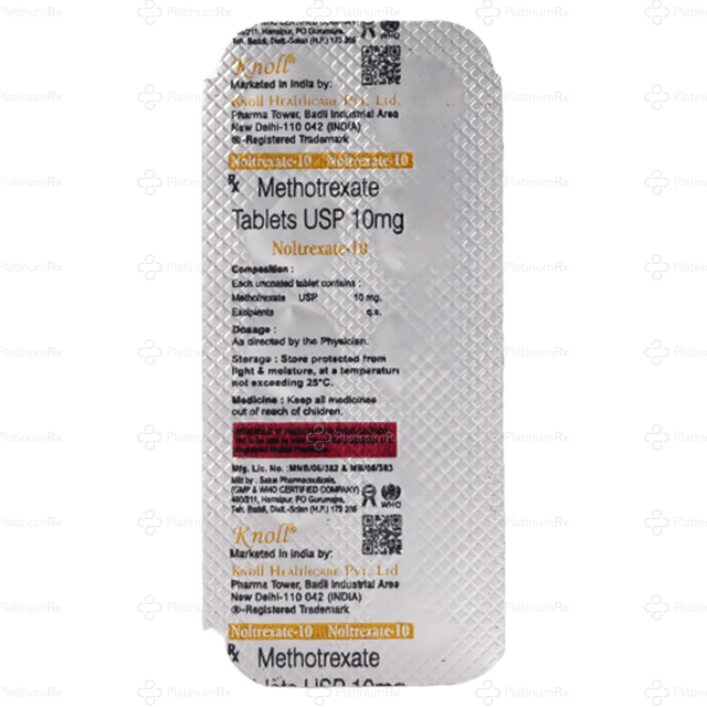Noltrexate 10mg Tablet 10s