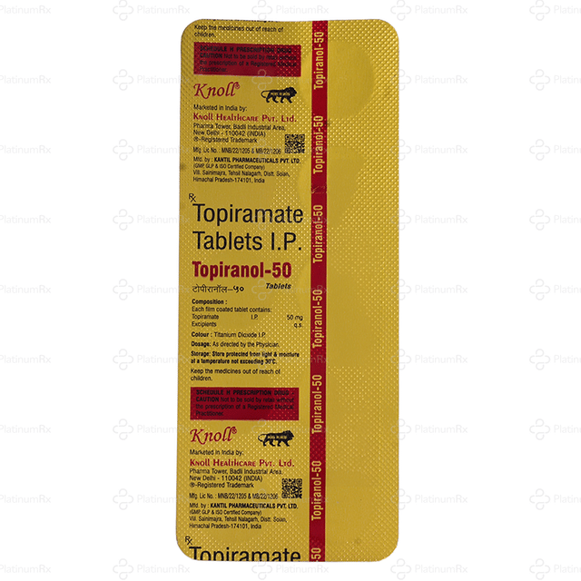 Topiranol 50mg Tablet 10s