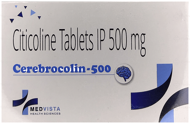 Cerebrocolin 500mg Tablet 10s