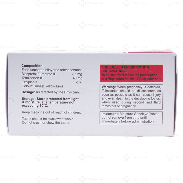 Bisocor T 2.5 /40mg Tablet 10s