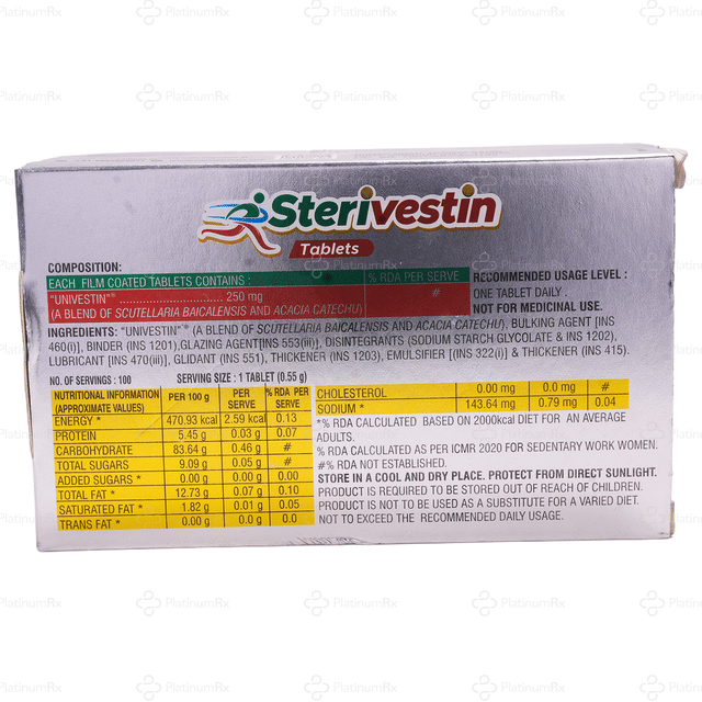 Sterivestin 250mg Tablet 10s
