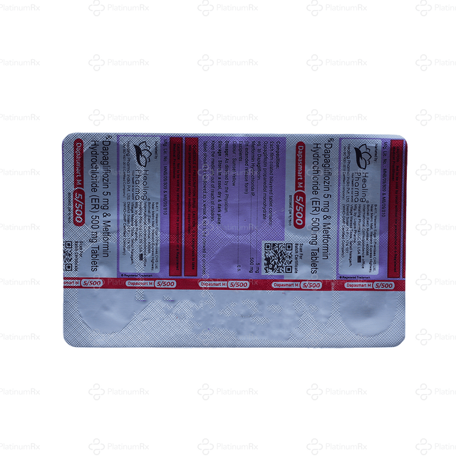 Dapasmart M 5/500mg Tablet ER 10s