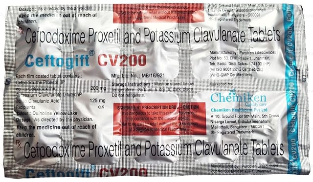 Ceftogift CV 200/125mg Tablet 10s