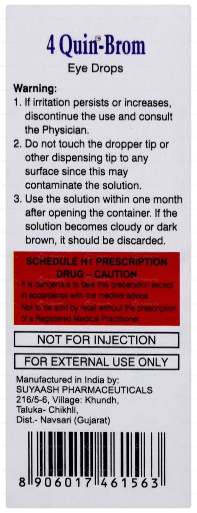4 Quin Brom Sterile Eye Drop 5ml