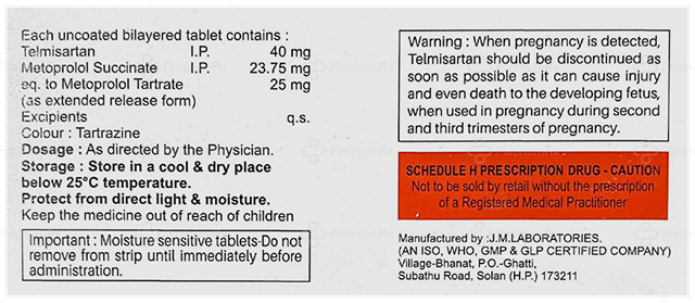 Telcart Beta 23.75/40mg Tablet ER 10s