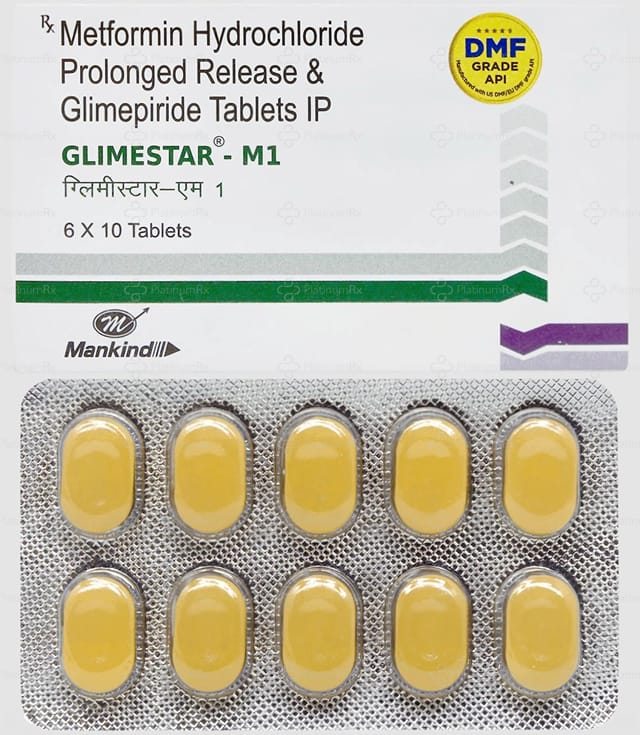 Glimestar M 1/500mg Tablet 10s