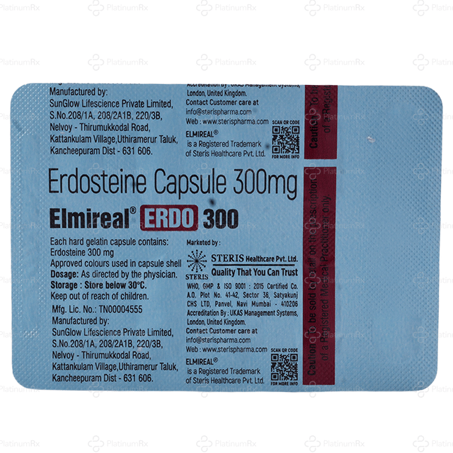Elmireal ERDO 300mg Capsule 10s