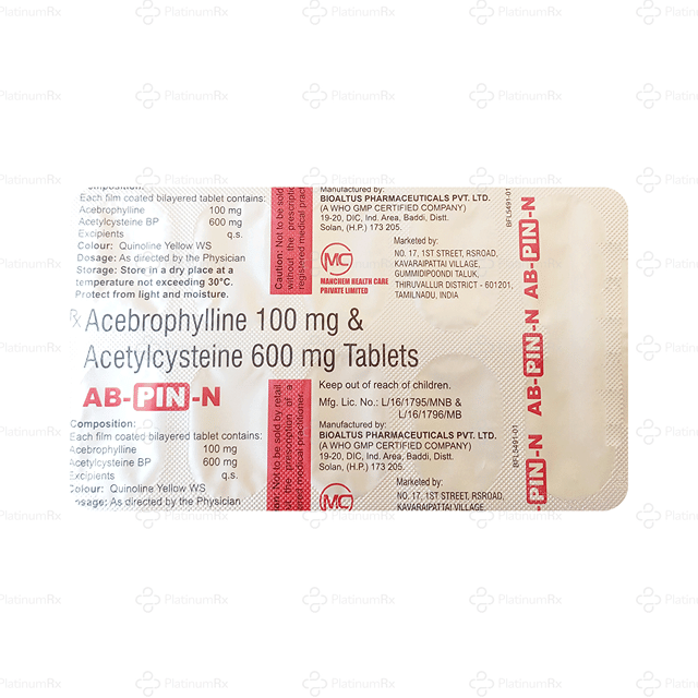 AB Pin N 100/600mg Tablet 10s