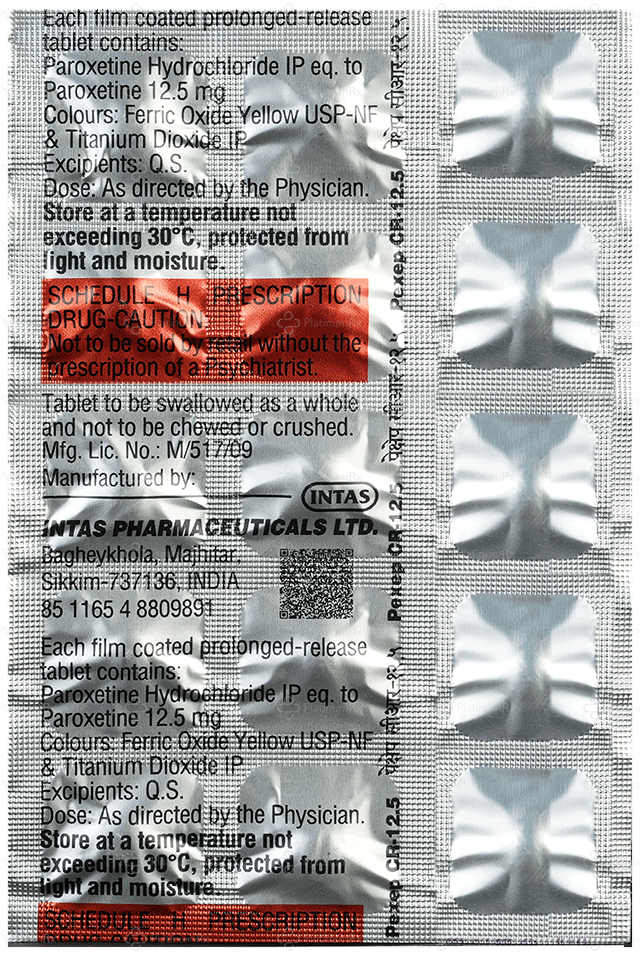 Pexep CR 12.5mg Tablet PR 15s