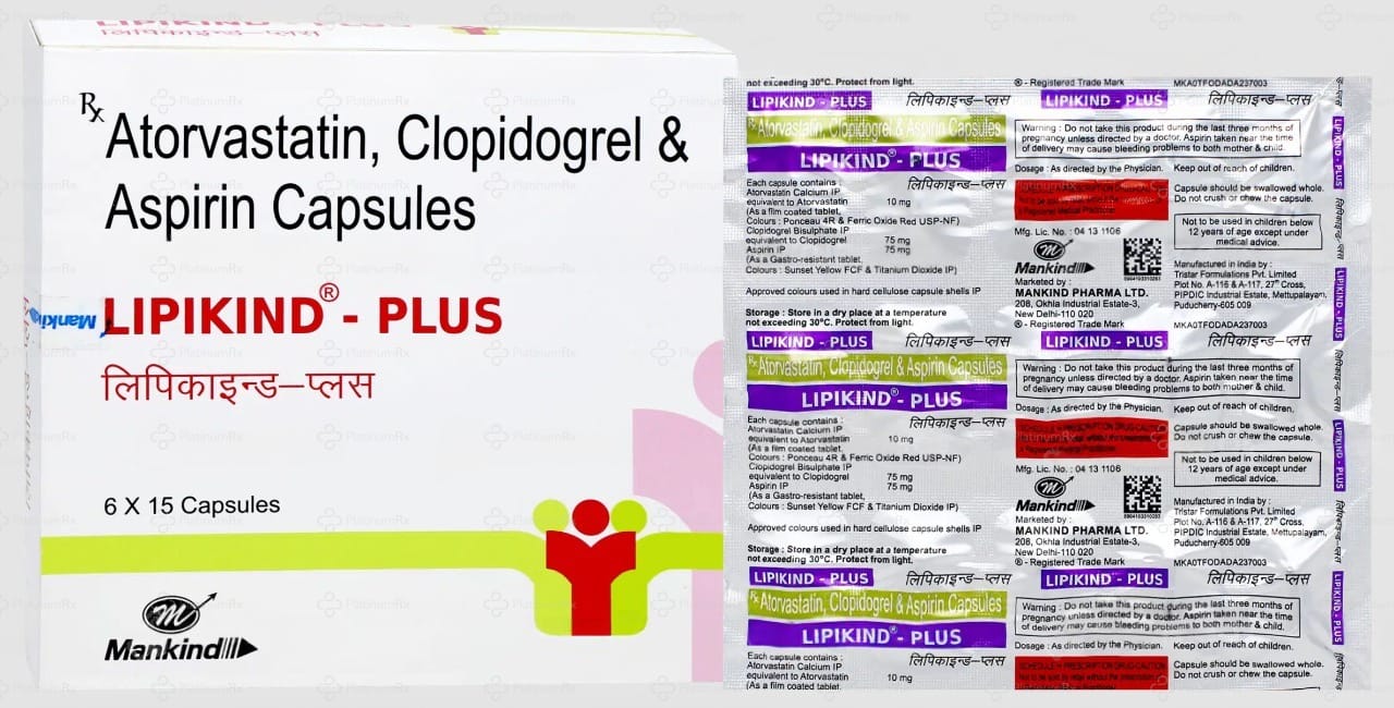 Lipikind Plus 75/75/10mg Capsule 15s