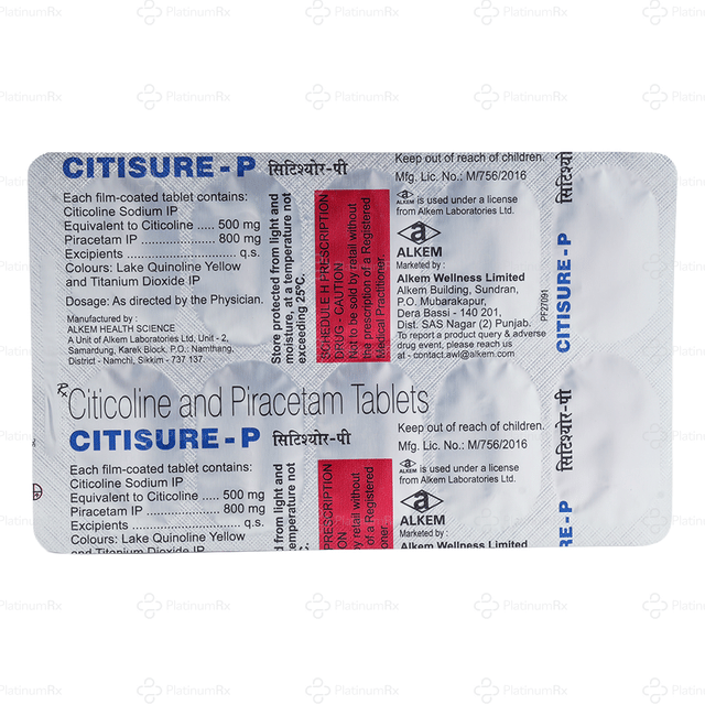 Citisure P 500/800mg Tablet 10s