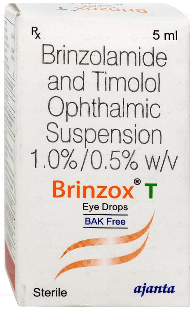 Brinzox T Bak Free Eye Drops 5ml