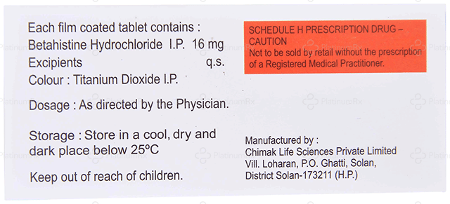 Dizikey 16mg Tablet 10s