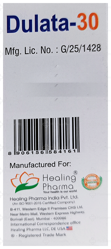 Dulata 30mg Tablet 10s