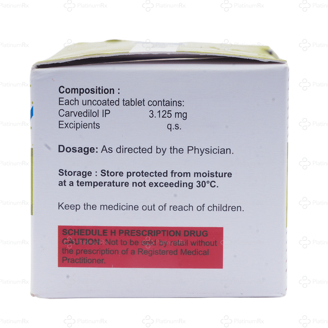 Carvismart 3.125mg Tablet 10s