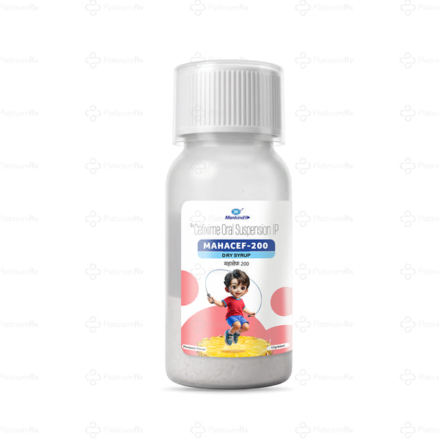Mahacef 200mg Pineapple Flavour Dry Syrup 60ml