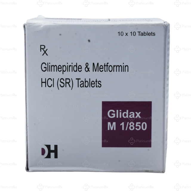 Glidax M 1/850mg Tablet SR 10s