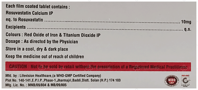 Rosunent 10mg Tablet 10s