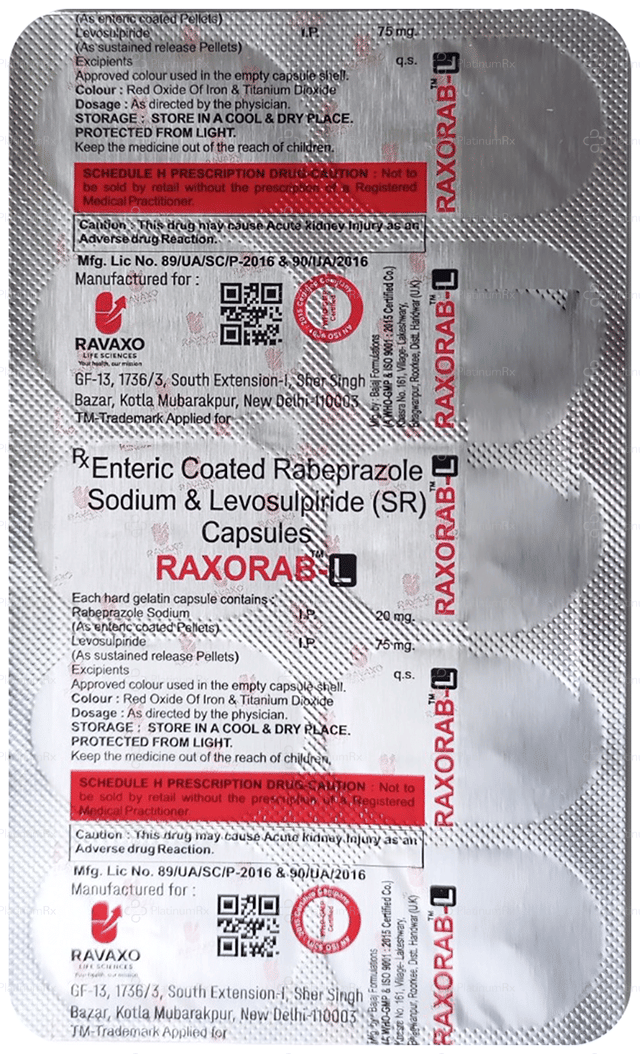 Raxorab L 75/20mg Capsule SR 10s