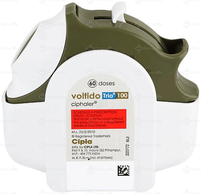 Voltido Trio 100 Ciphaler Inhaler 60MDI