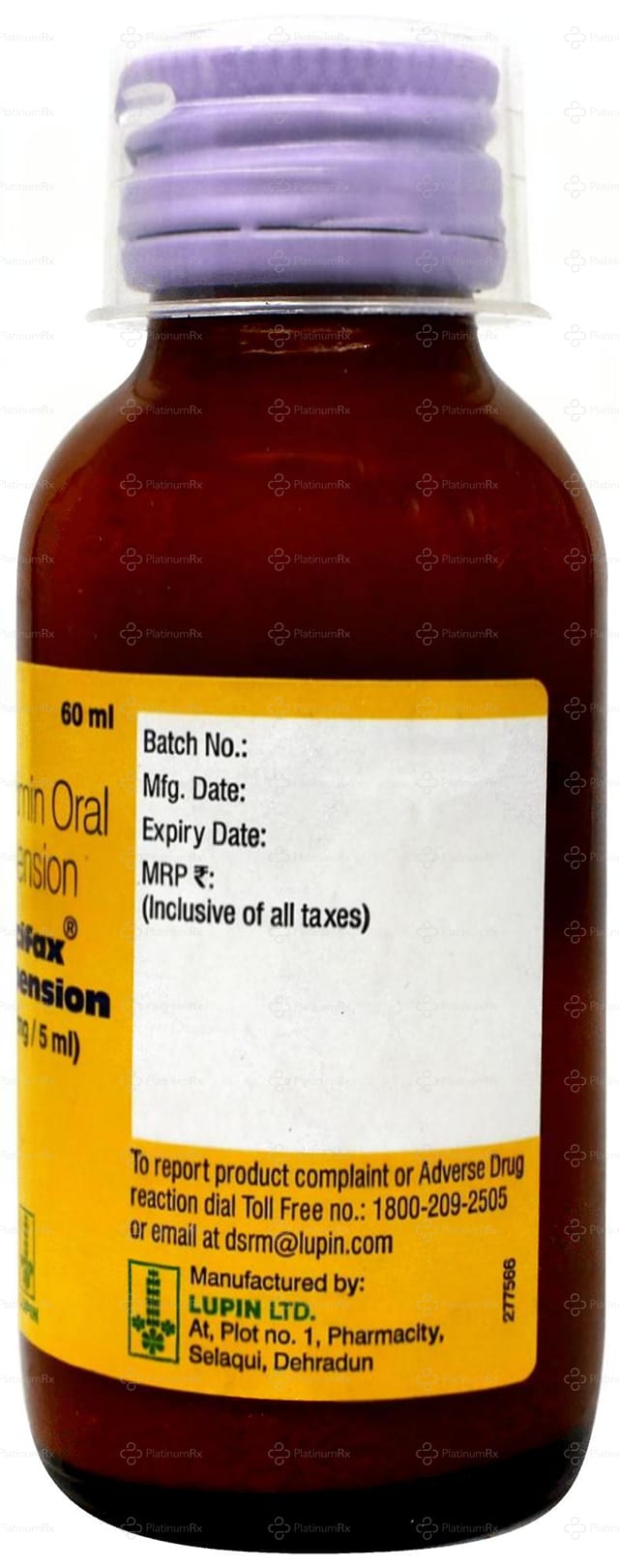 Rcifax 100mg Oral Suspension 60ml