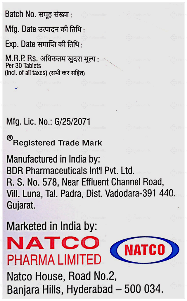 Cazanat 20mg Tablet 30s