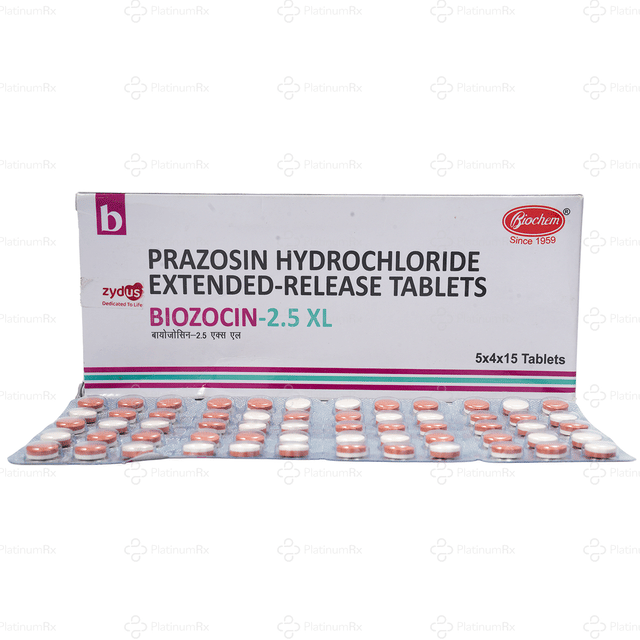 Biozocin 2.5mg XL Tablet 15s