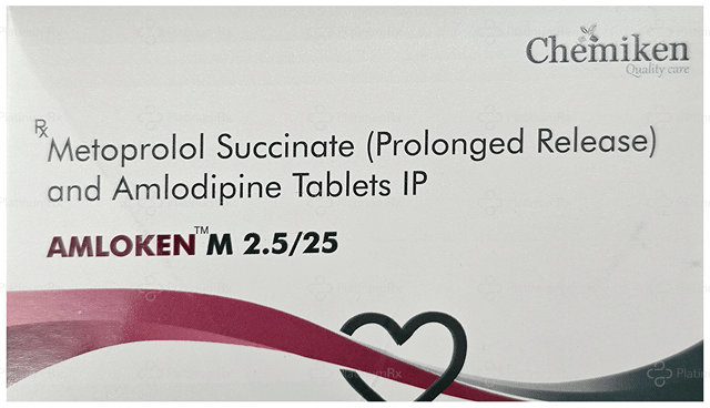 Amloken M 2.5/23.75mg Tablet PR 15s