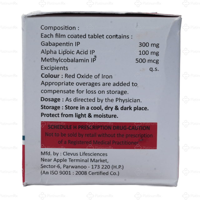 Gabakem Trio 300mg Tablet 10s