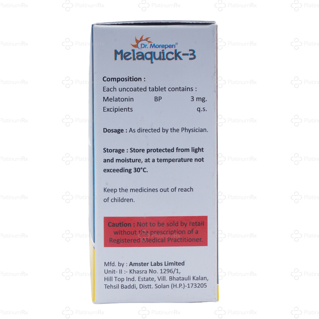 Melaquick 3mg Tablet 10s
