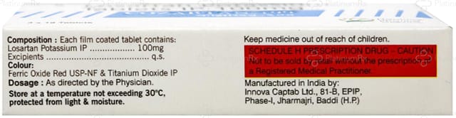 Cozartan 100mg Tablet 10s