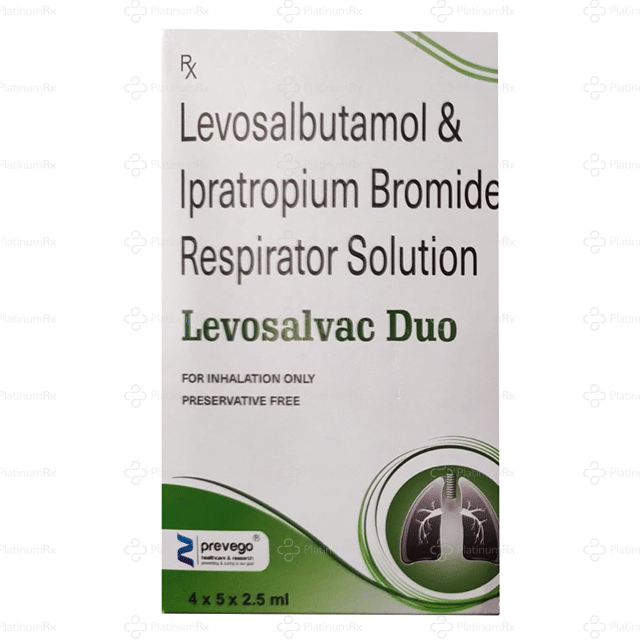 Levosalvac Duo 1.25mg/500mcg Respules 1X2.5ml
