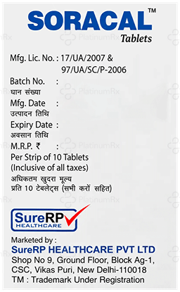Soracal Tablet 10s