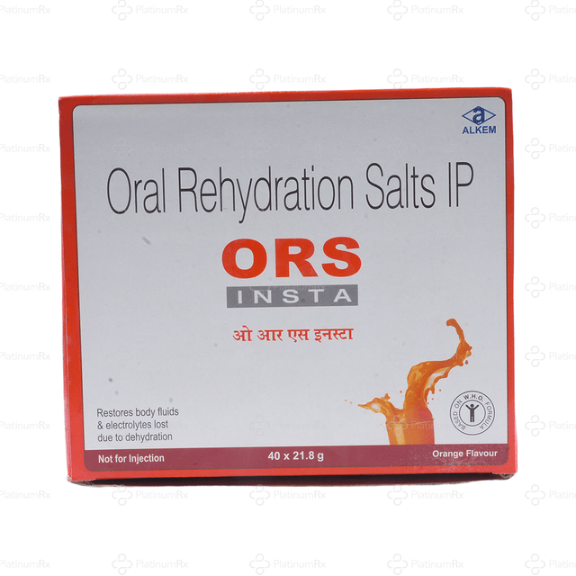 Alkem ORS Insta Orange Flavor Powder 21.8gm