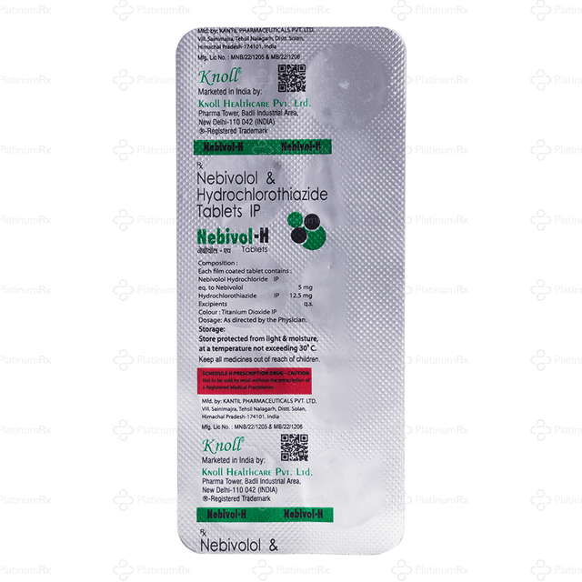 Nebivol H 5/12.5mg Tablet 10s