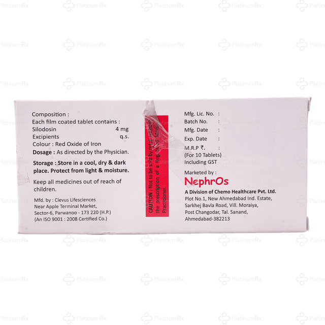 Silosine 4mg Tablet 10s