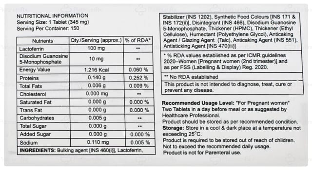 Ferronomic 10/100mg Tablet 15s