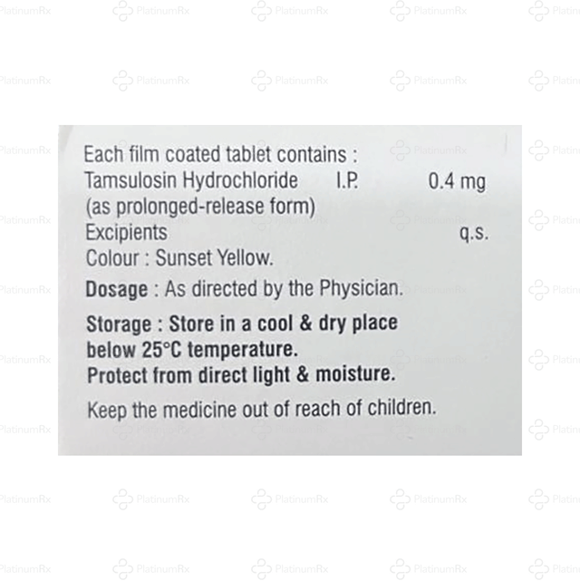 Tamubig 0.4mg Tablet PR 10s
