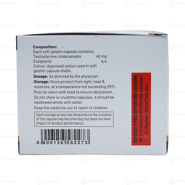 Testoheal 40mg Capsule 10s