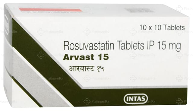 Arvast 15mg Tablet 10s