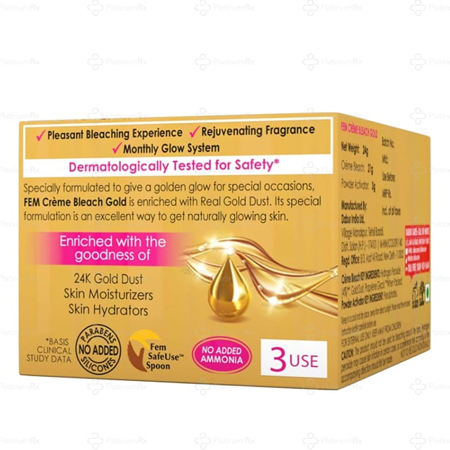 Fem Creme Bleach Gold Cream 24gm