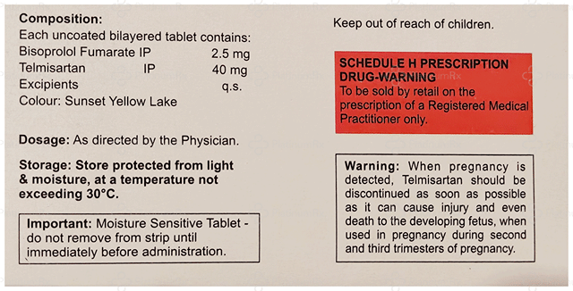 Telmiview B 2.5/40mg Tablet 10s