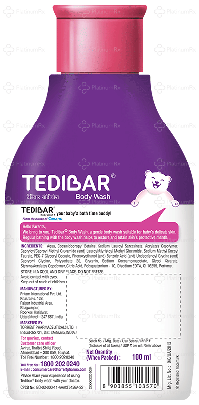 Tedibar Gentle Baby Body Wash 100ml